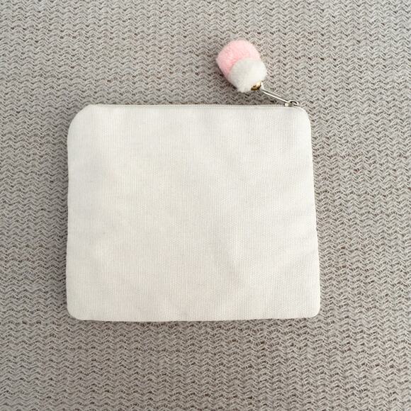 White Dolly Parton in Dolly We Trust Beaded Cowboy Hat Zippered Coin Purse - Picture 3 of 4